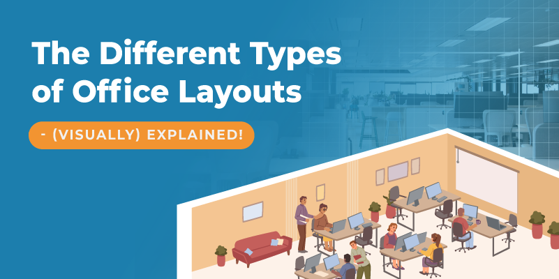 types of office layouts banner